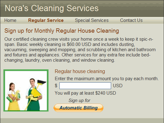 Automatic,Billing,Button,on,customer,page,-,Nora's,Cleaning,Service